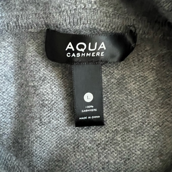 AQUA Cashmere Athletic Stripe Hoodie - Picture 4 of 4